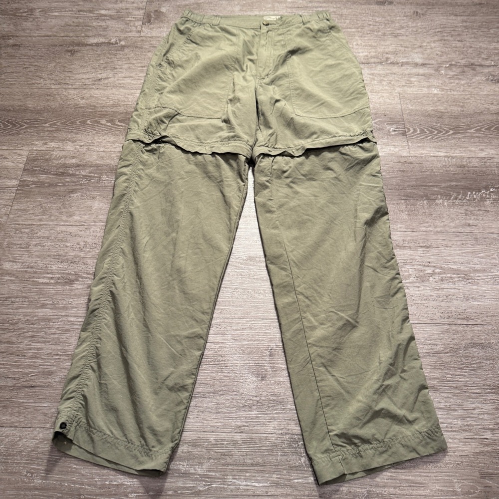 Royal Robbins Convertible Pants Men 30 Green Nylon Vintage Hiking Trekking 30x31